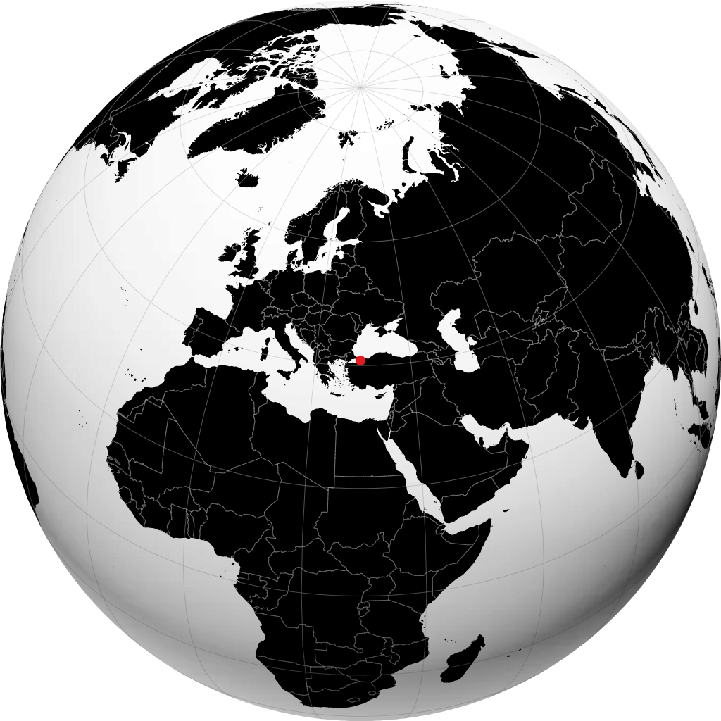 Gebze trên quả địa cầu