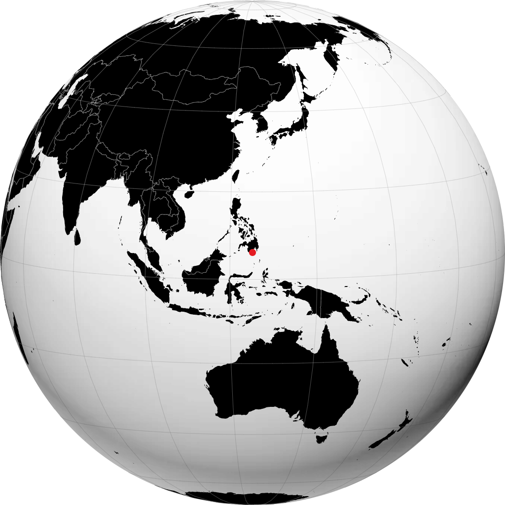 General Santos trên quả địa cầu