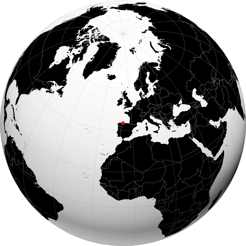 Gijón trên quả địa cầu