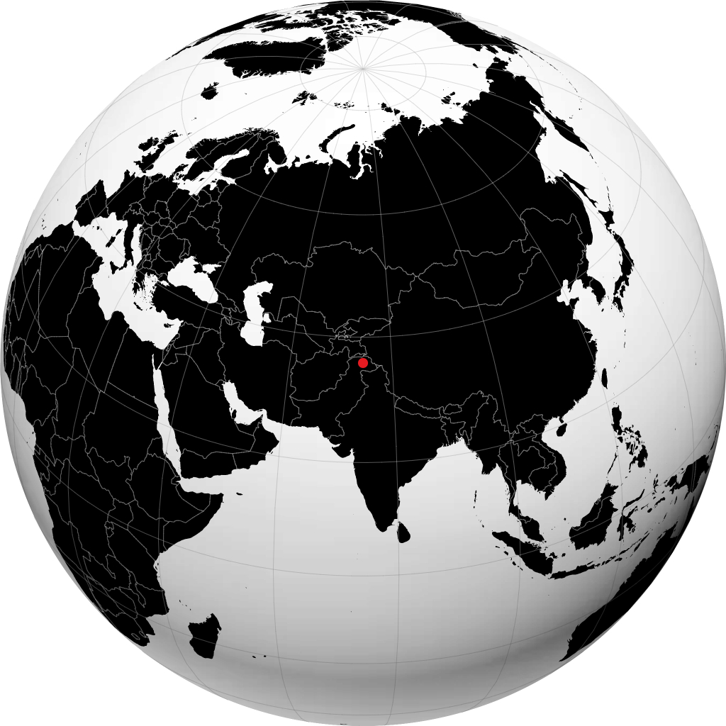 Gilgit trên quả địa cầu