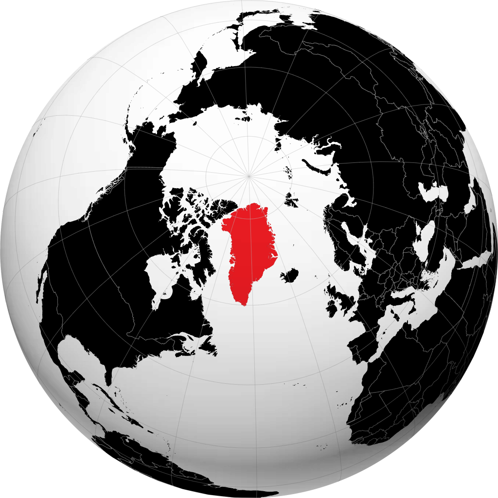 Greenland trên quả địa cầu