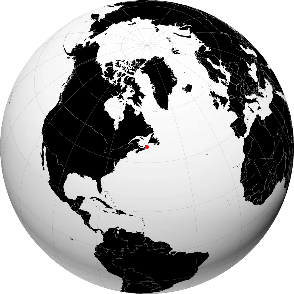 Glace Bay trên quả địa cầu