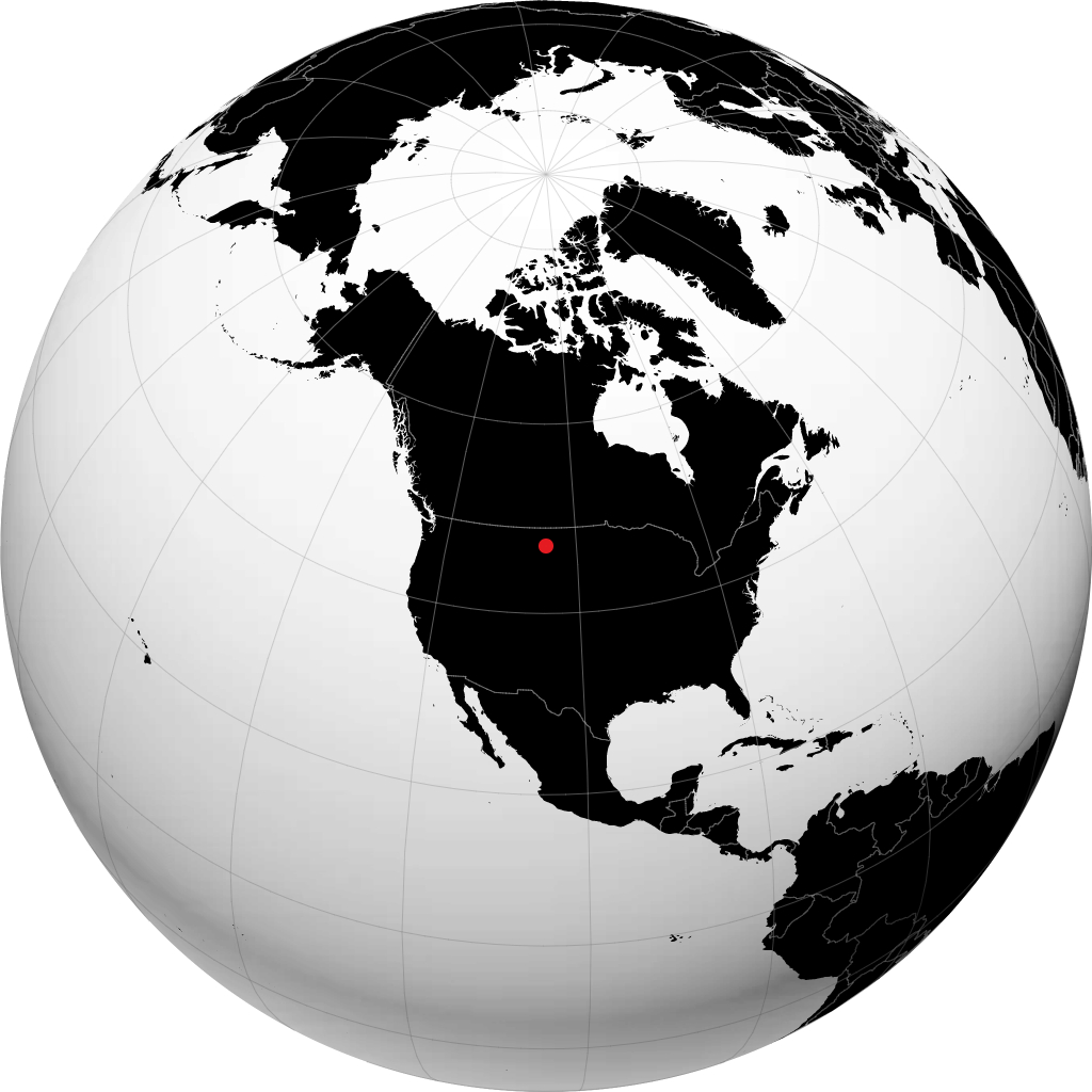 Glendive trên quả địa cầu