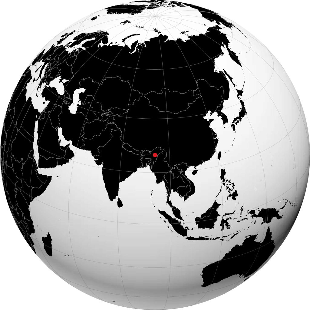 Golaghat trên quả địa cầu
