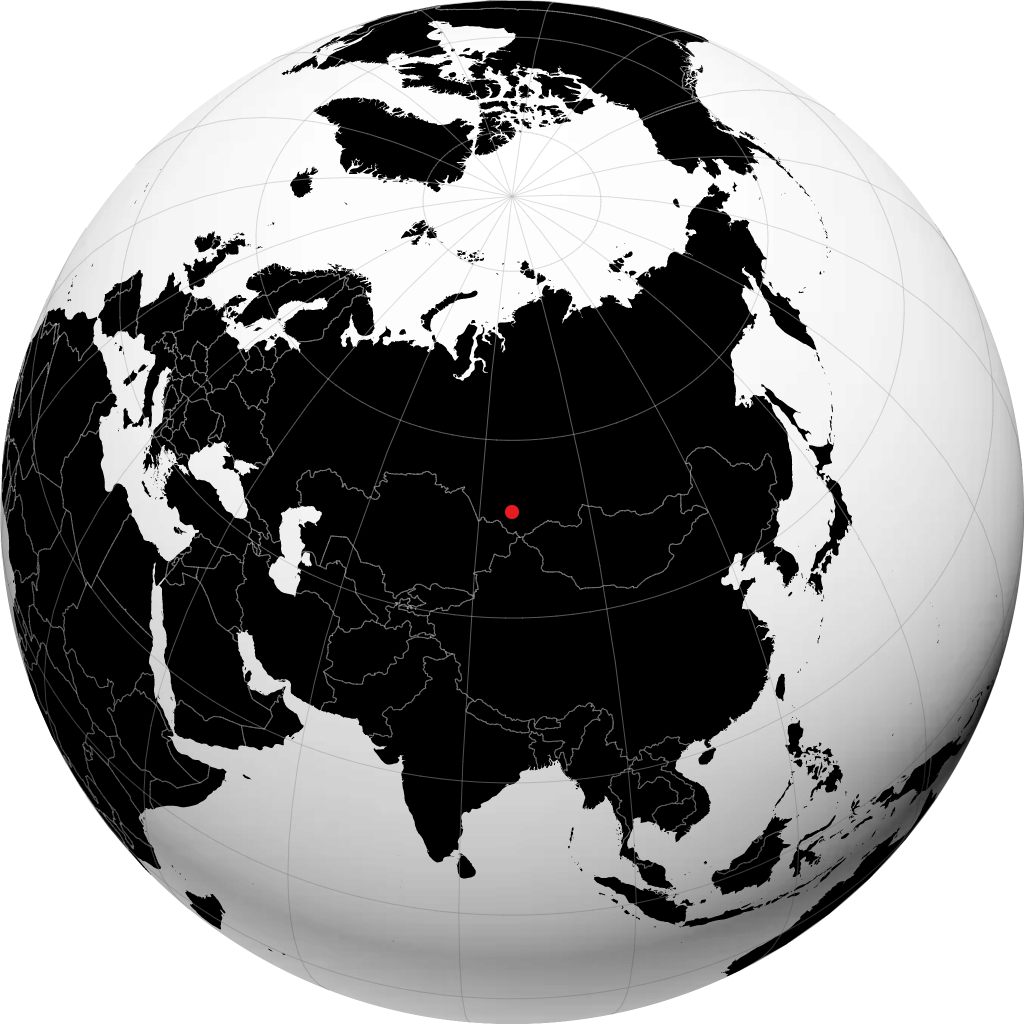 Gorno-Altaysk trên quả địa cầu