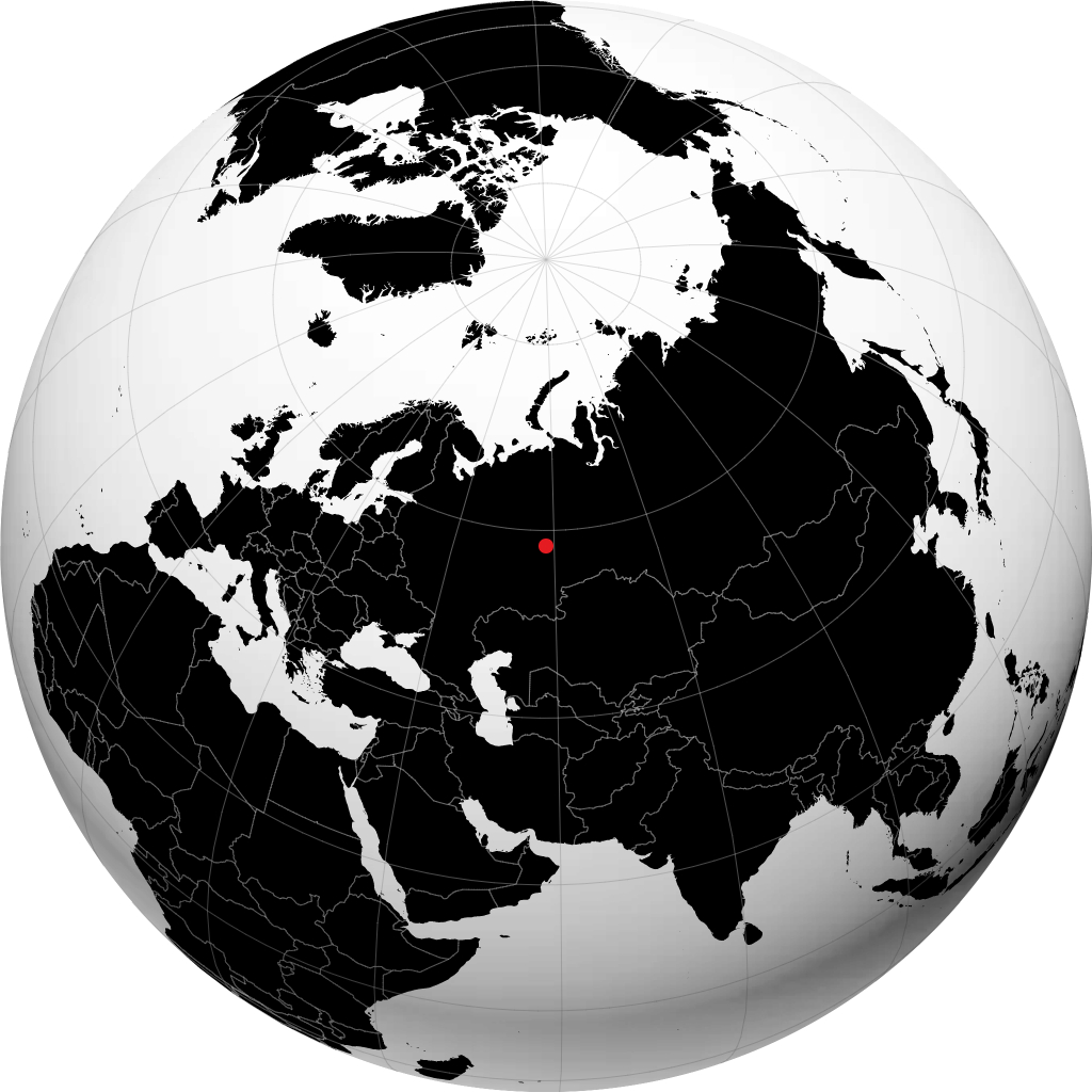 Gornozavodsk trên quả địa cầu