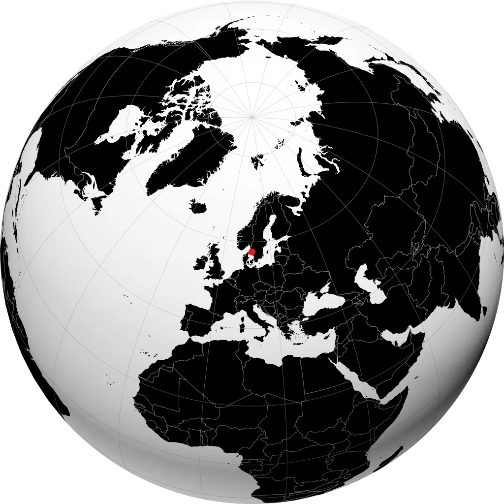 Goteborg trên quả địa cầu
