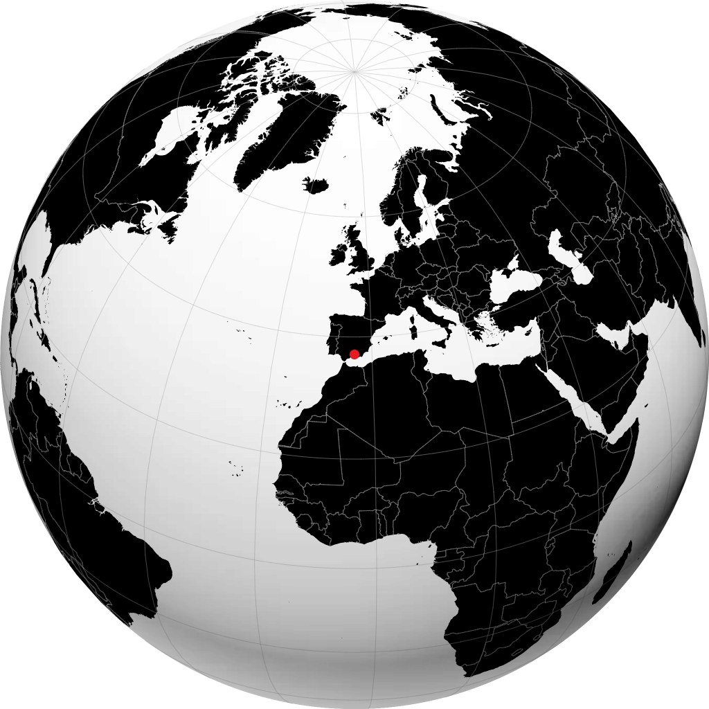 Granada trên quả địa cầu