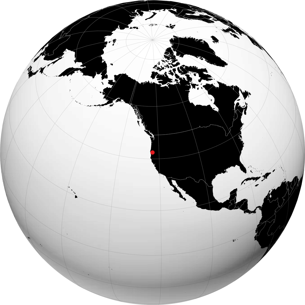 Grants Pass trên quả địa cầu