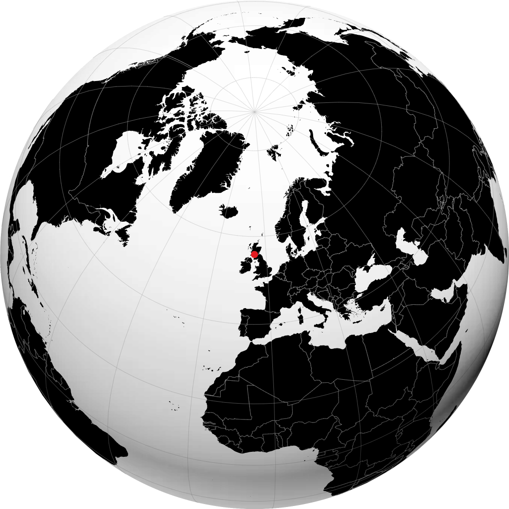 Greenock trên quả địa cầu