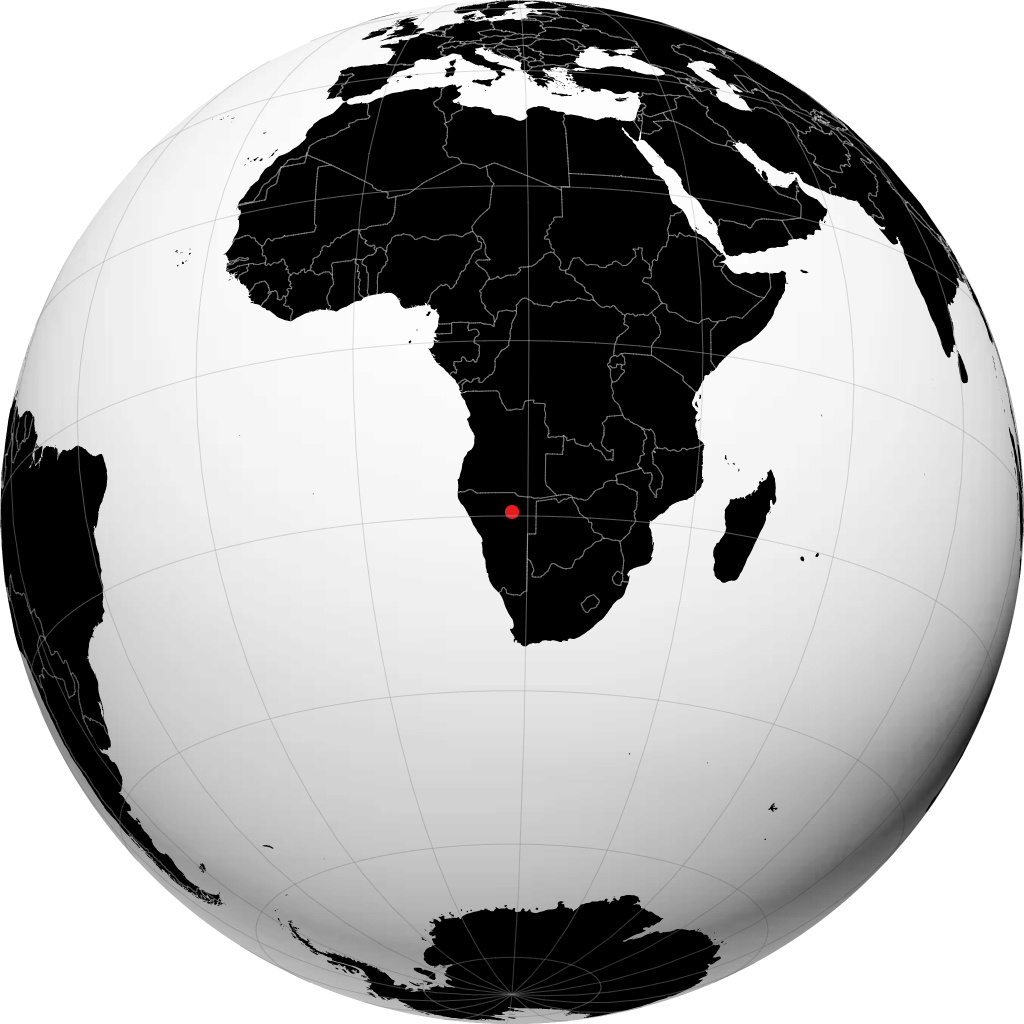 Grootfontein trên quả địa cầu