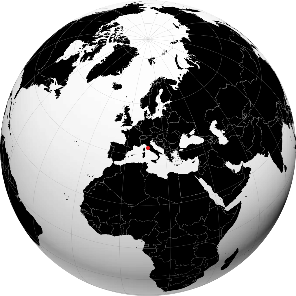 Grosseto trên quả địa cầu