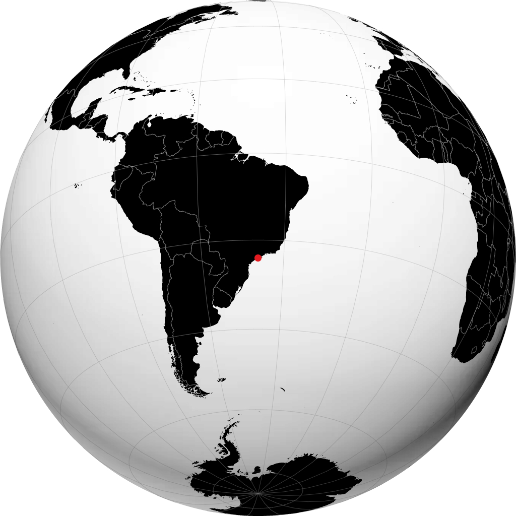 Guarujá trên quả địa cầu