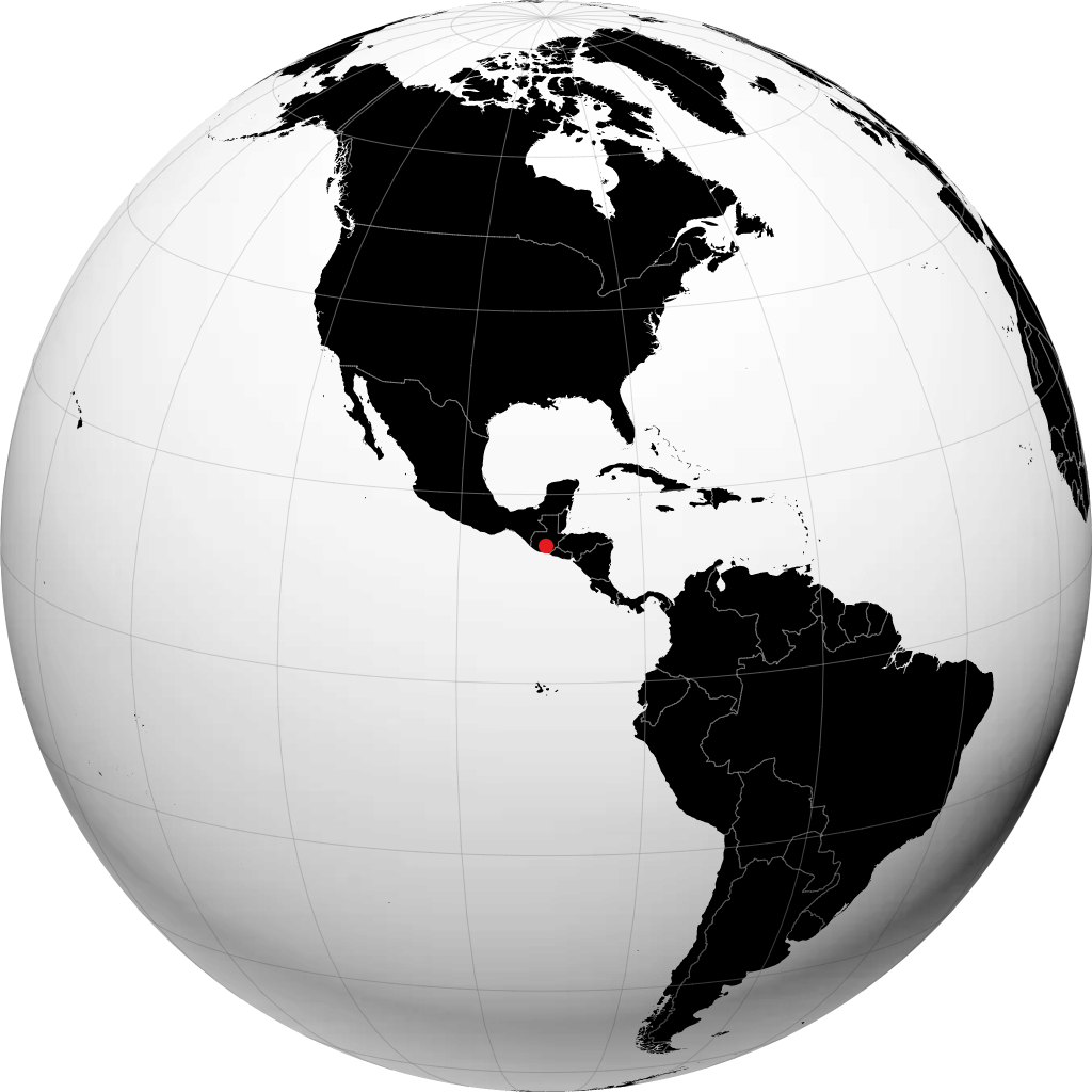 Guatemala City trên quả địa cầu