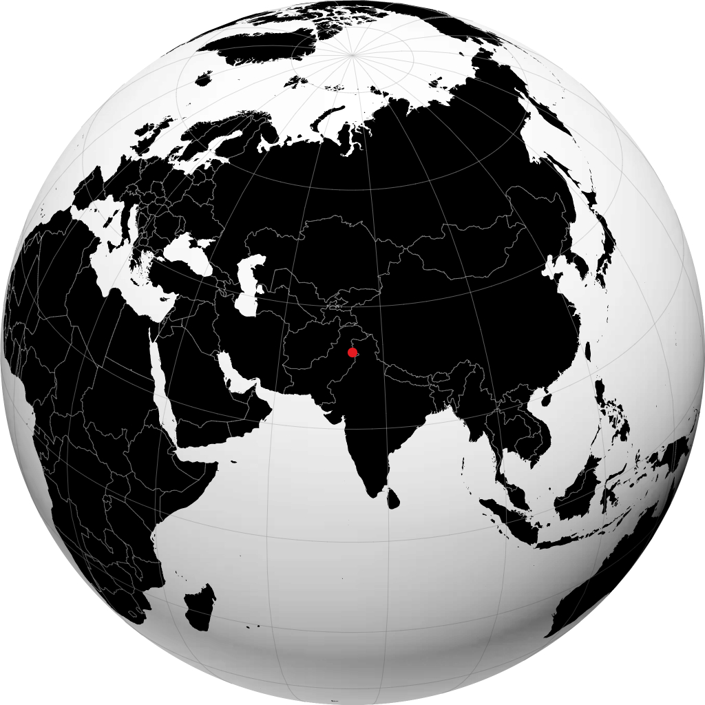 Gujrat trên quả địa cầu