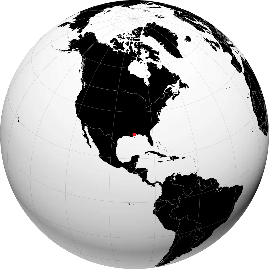 Gulfport trên quả địa cầu