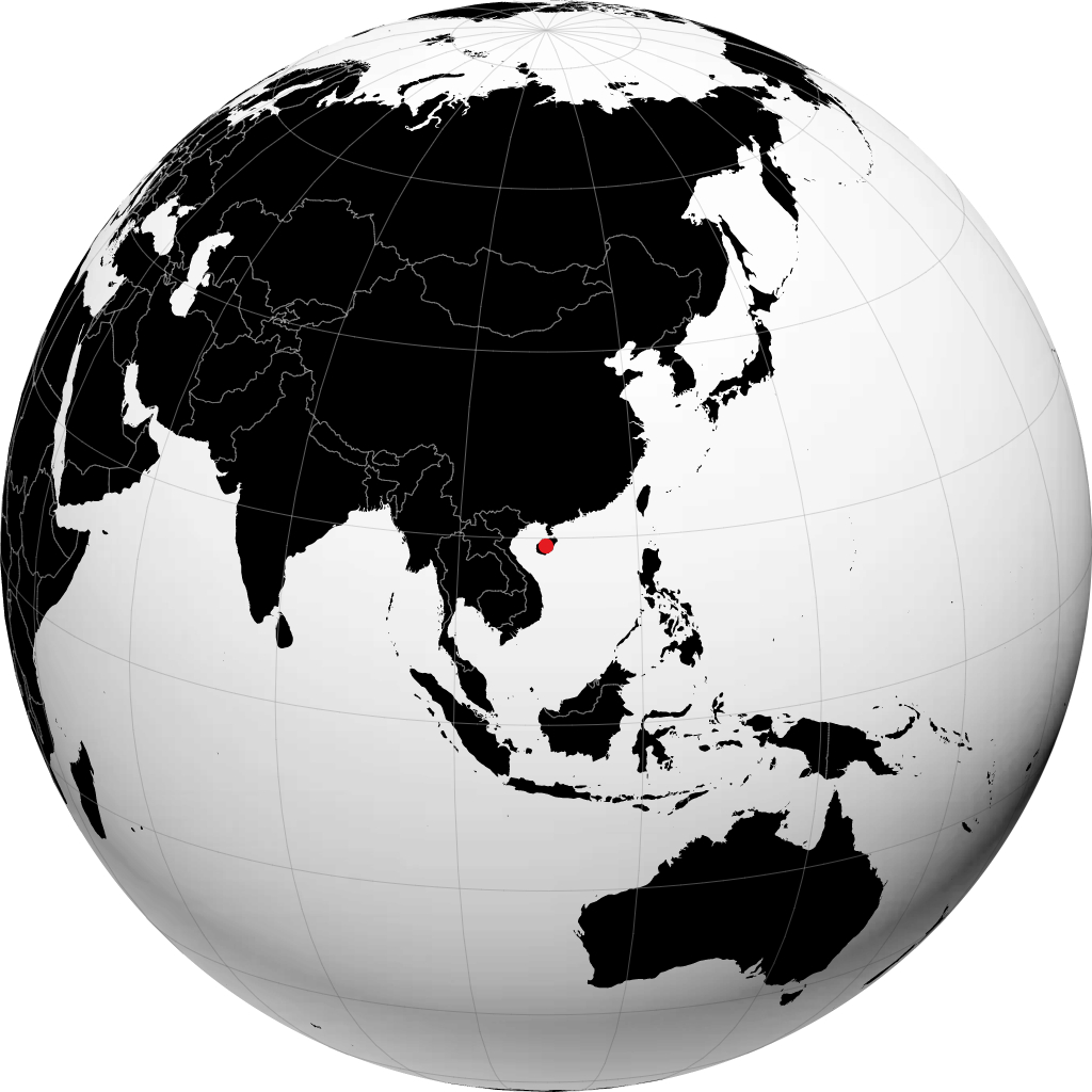 Hainan trên quả địa cầu