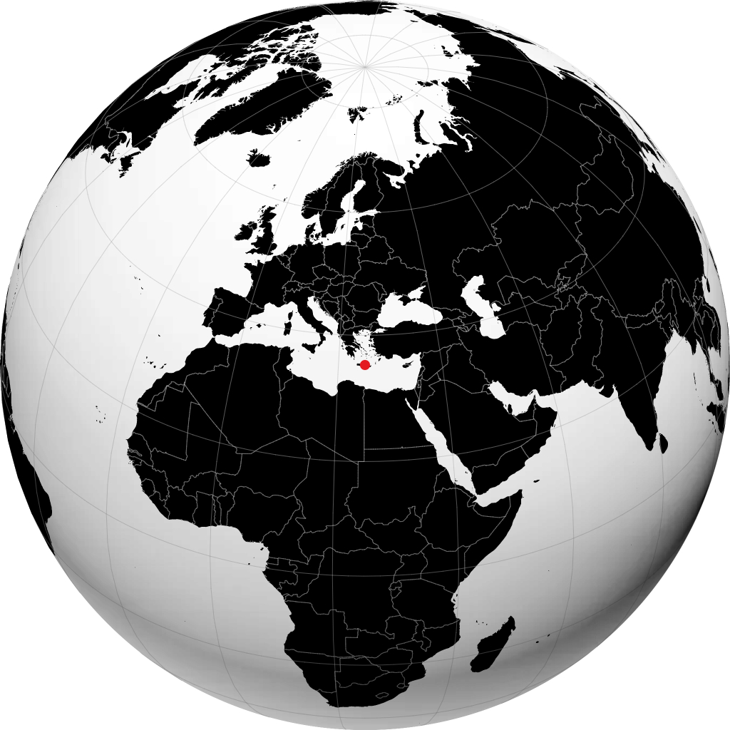 Heraklion trên quả địa cầu