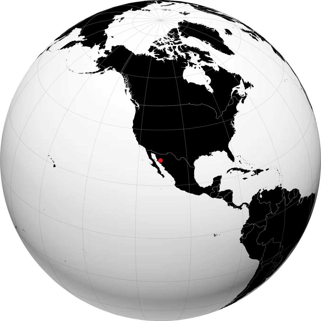 Hermosillo trên quả địa cầu
