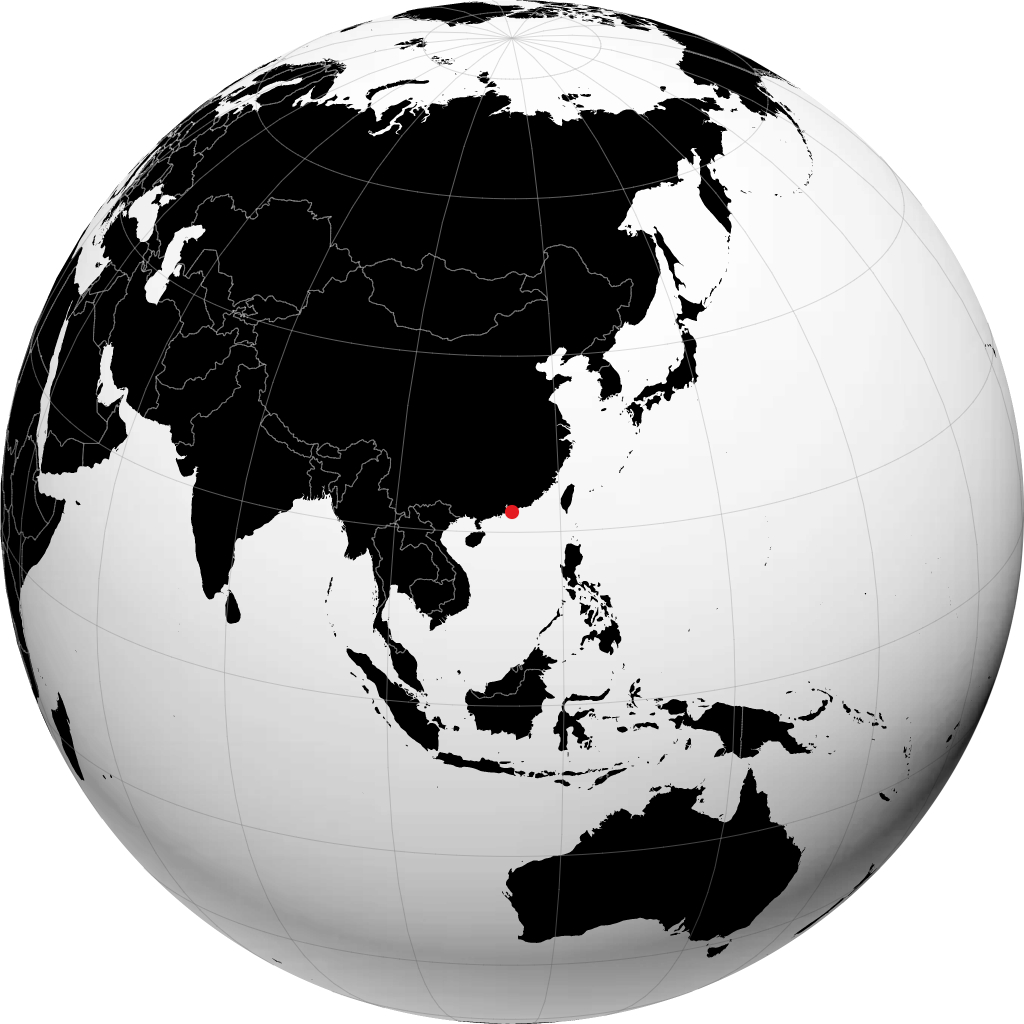 Hồng Kông trên quả địa cầu