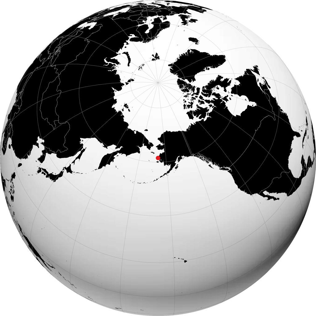 Hooper Bay trên quả địa cầu
