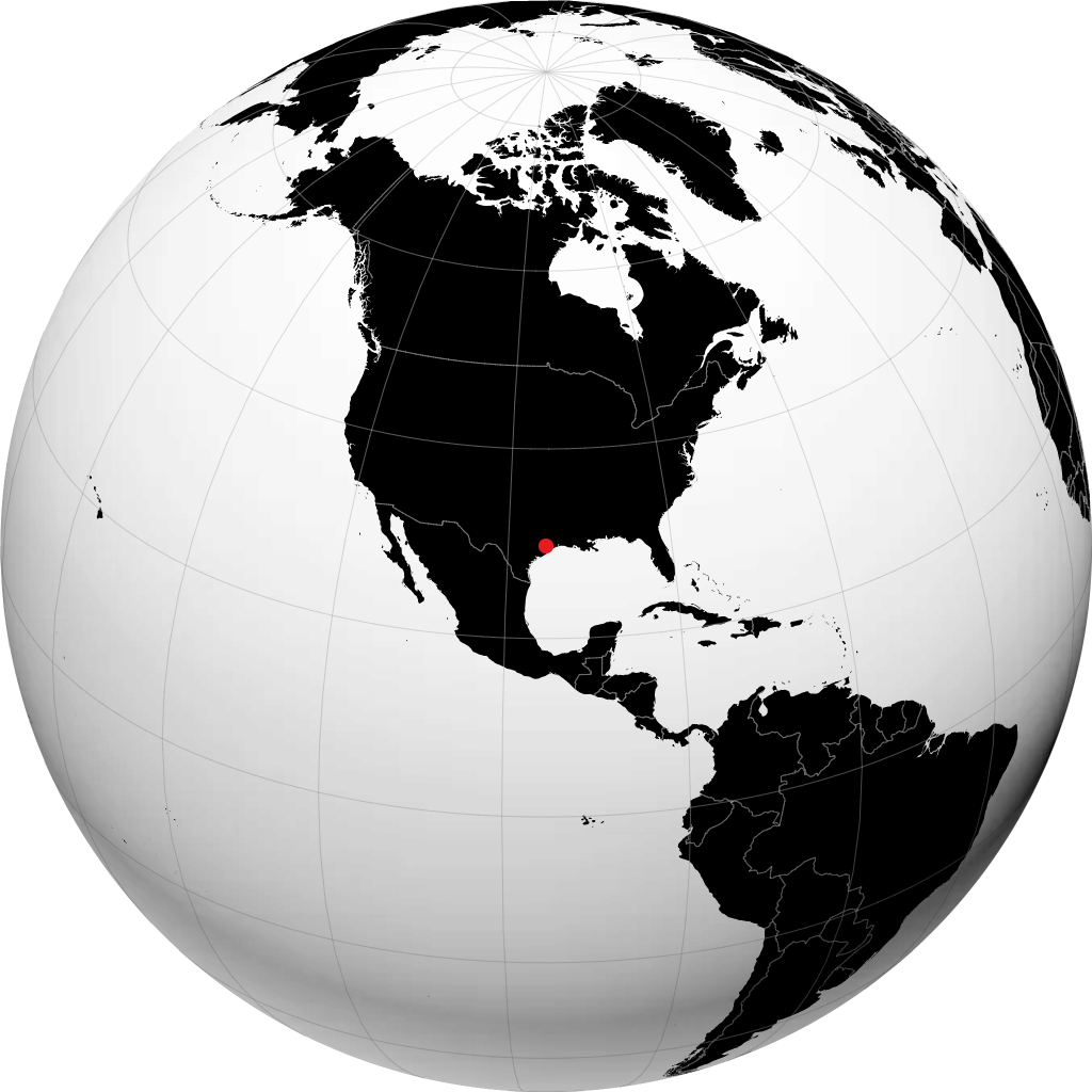Houston trên quả địa cầu