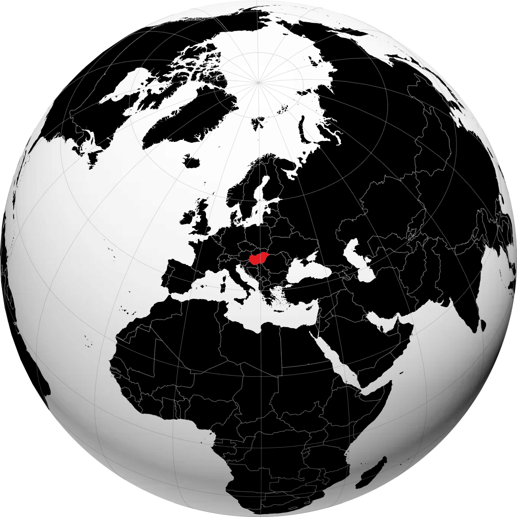Hungary trên quả địa cầu