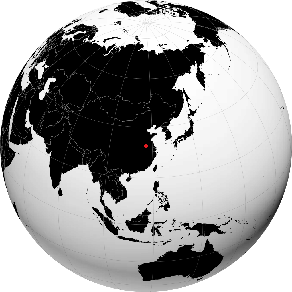 Huainan trên quả địa cầu
