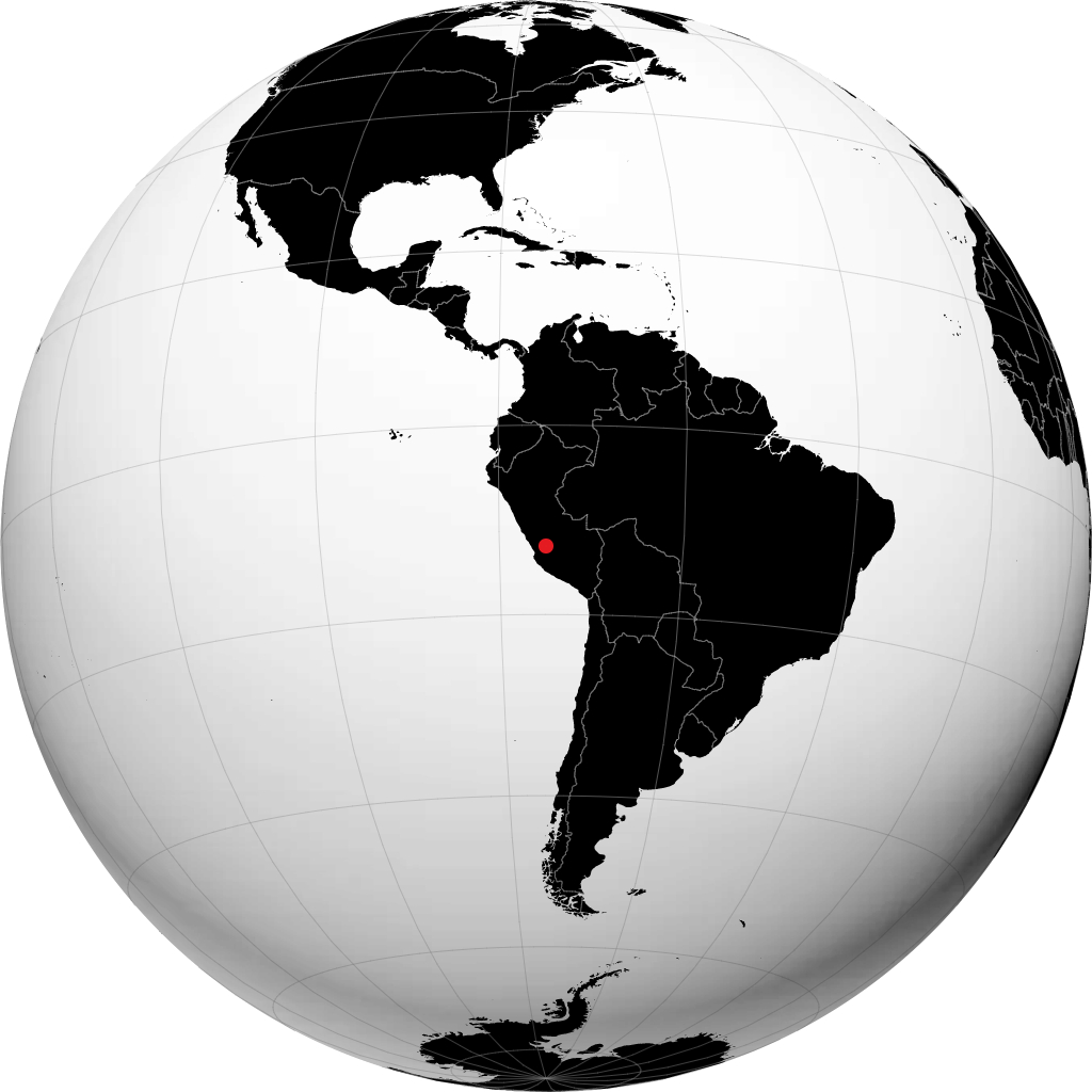 Huancavelica trên quả địa cầu