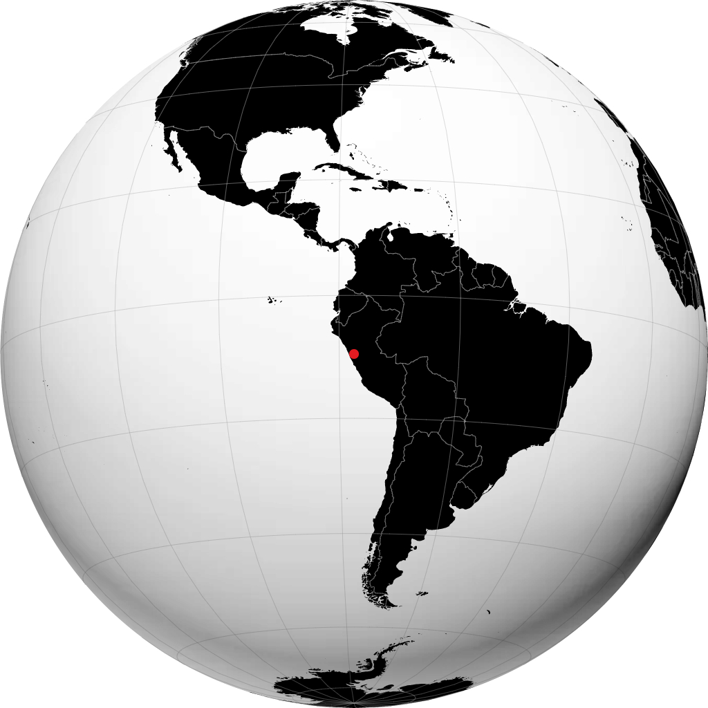 Huaraz trên quả địa cầu