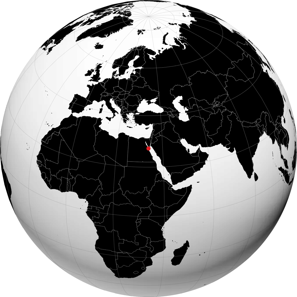 Hurghada trên quả địa cầu