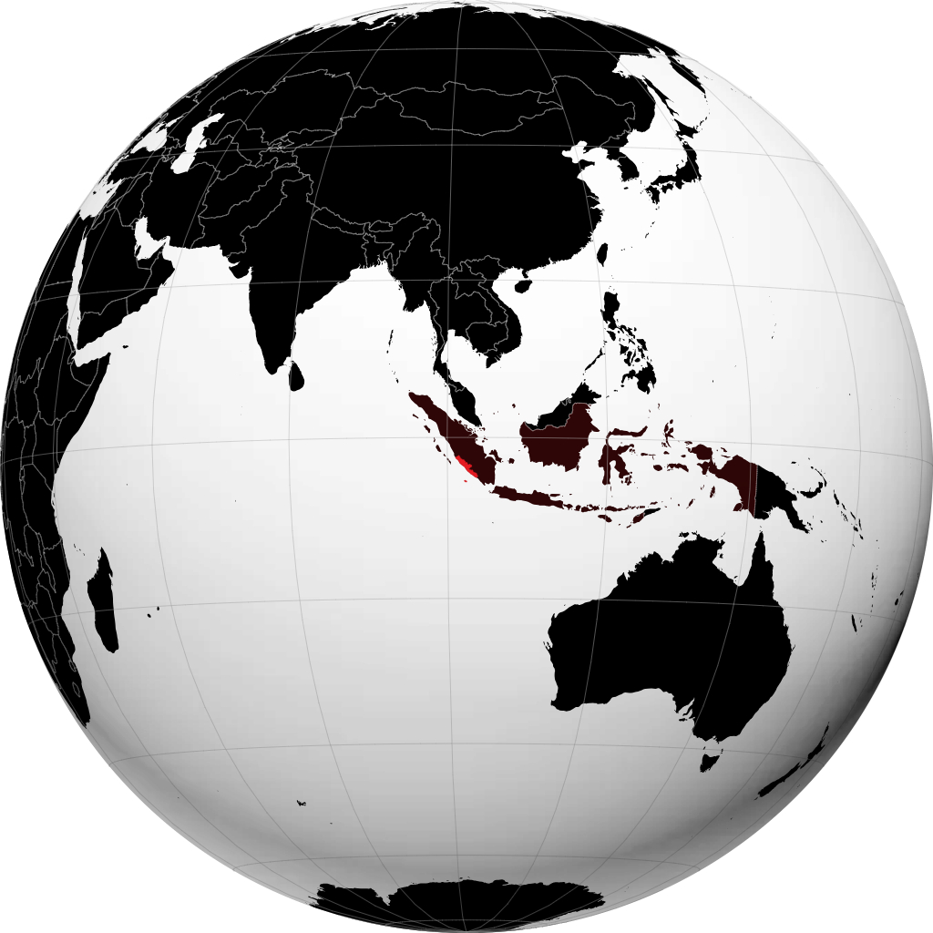 Tỉnh Bengkulu trên quả địa cầu