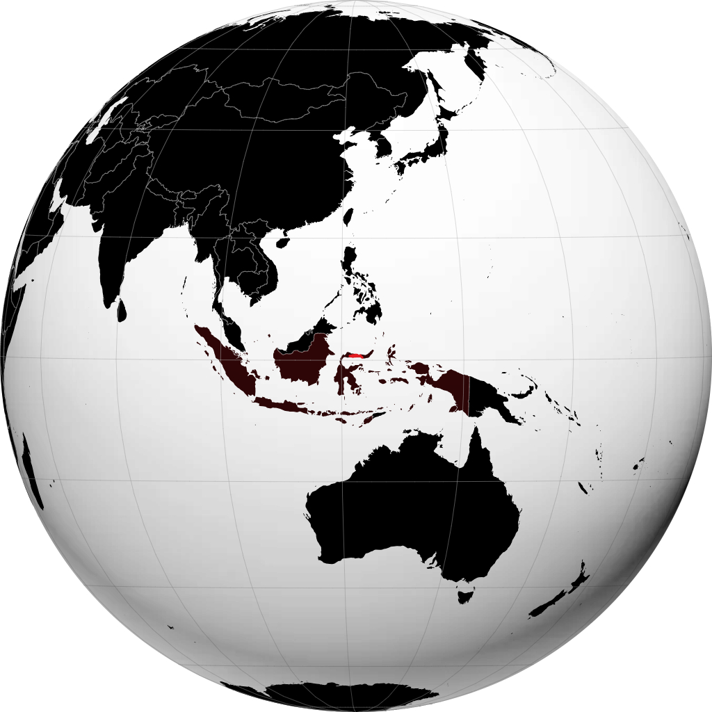 Tỉnh Gorontalo trên quả địa cầu