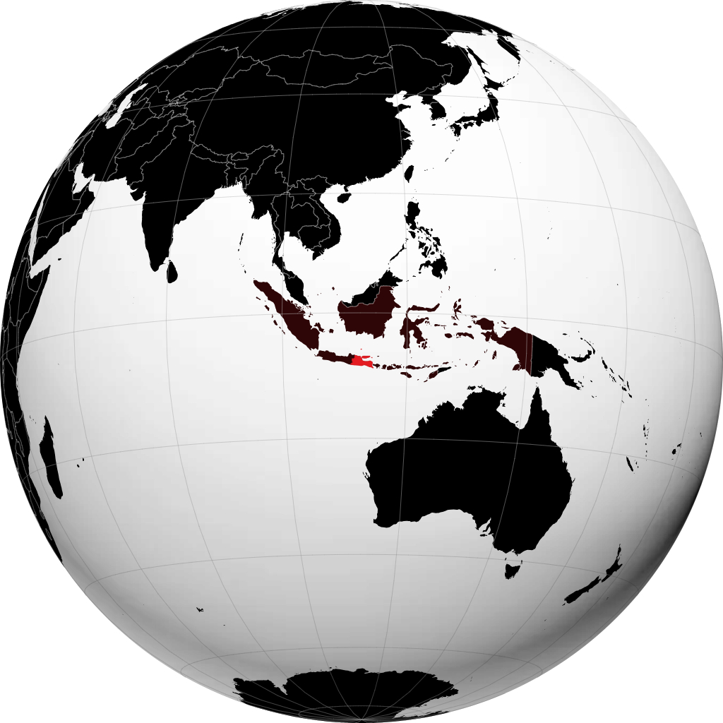 Tỉnh Đông Java trên quả địa cầu
