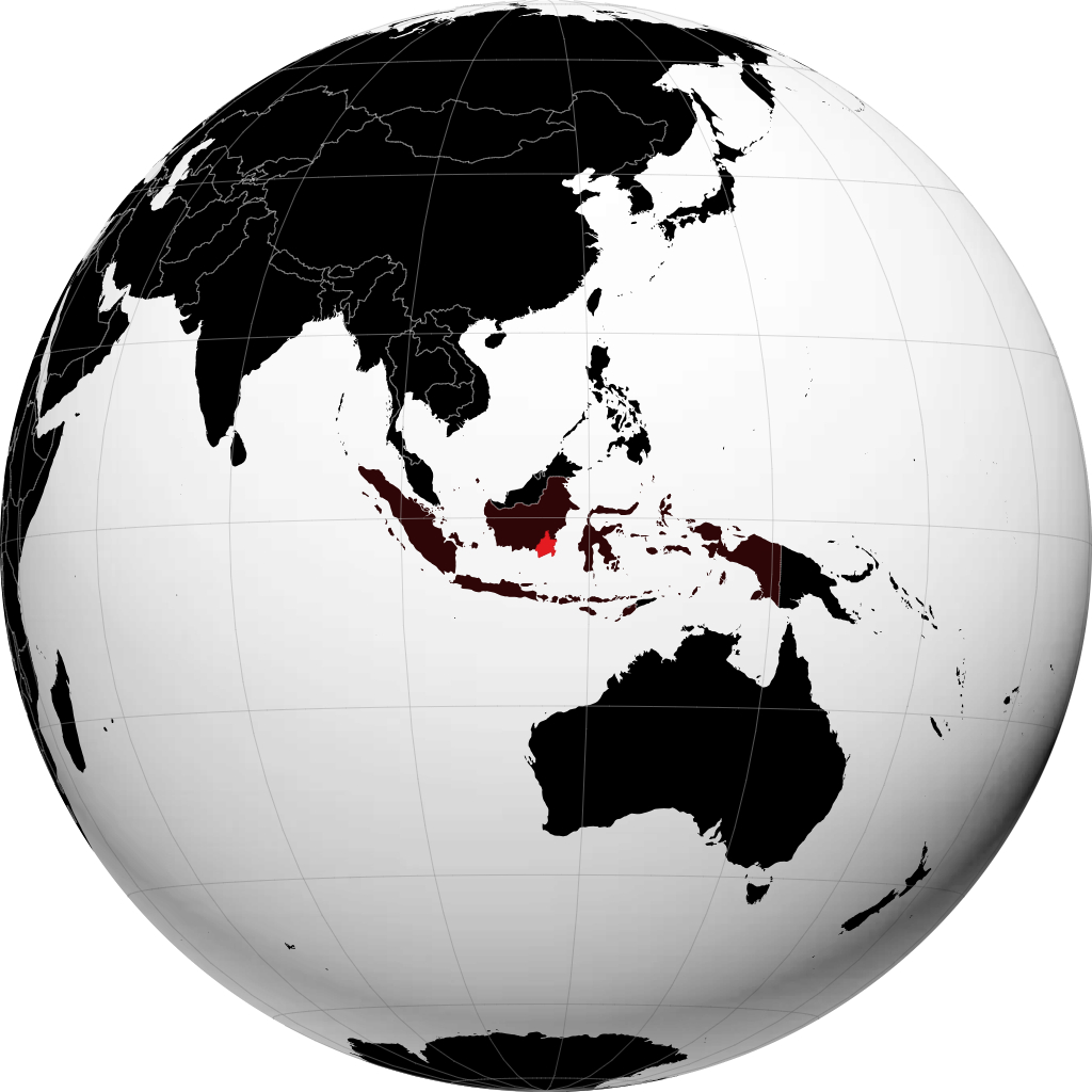 Nam Kalimantan trên quả địa cầu
