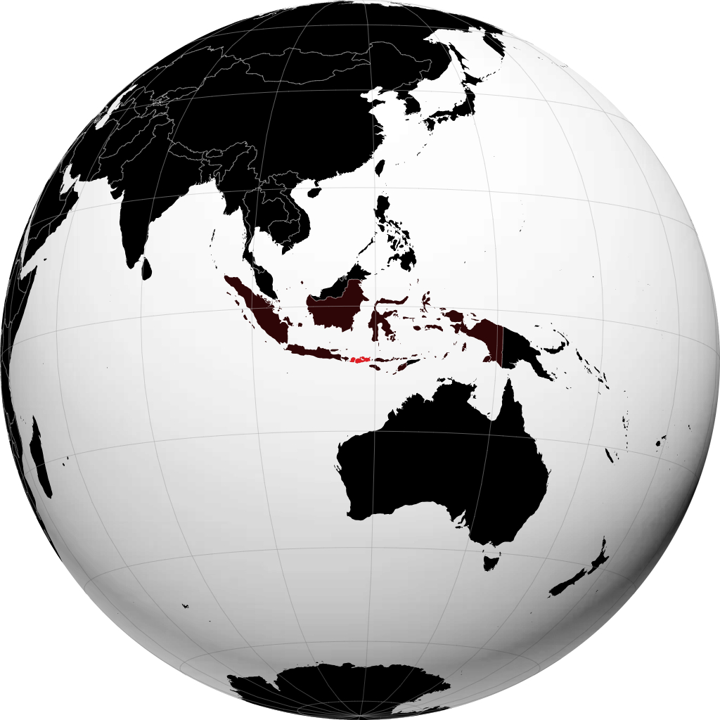 Tỉnh Nusa Tenggara Barat trên quả địa cầu