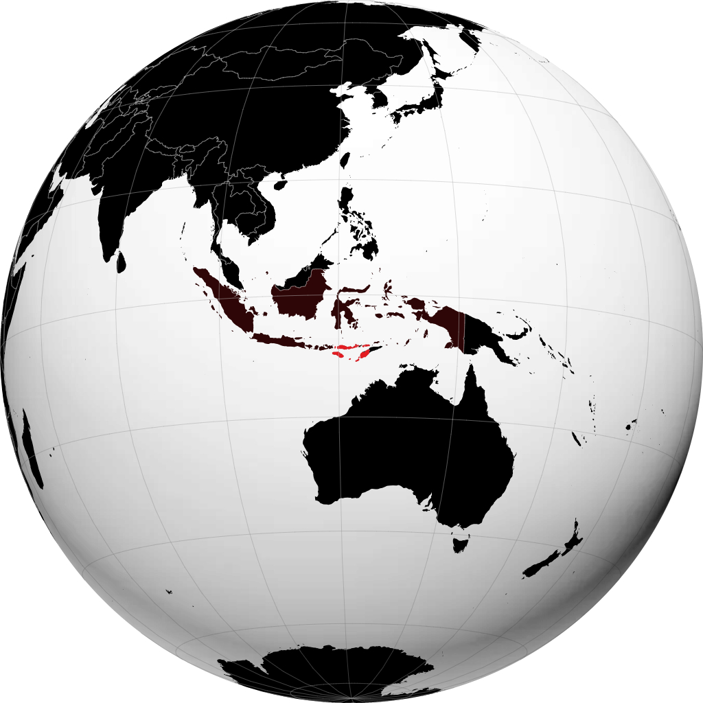 Tỉnh Nusa Tenggara Timur trên quả địa cầu