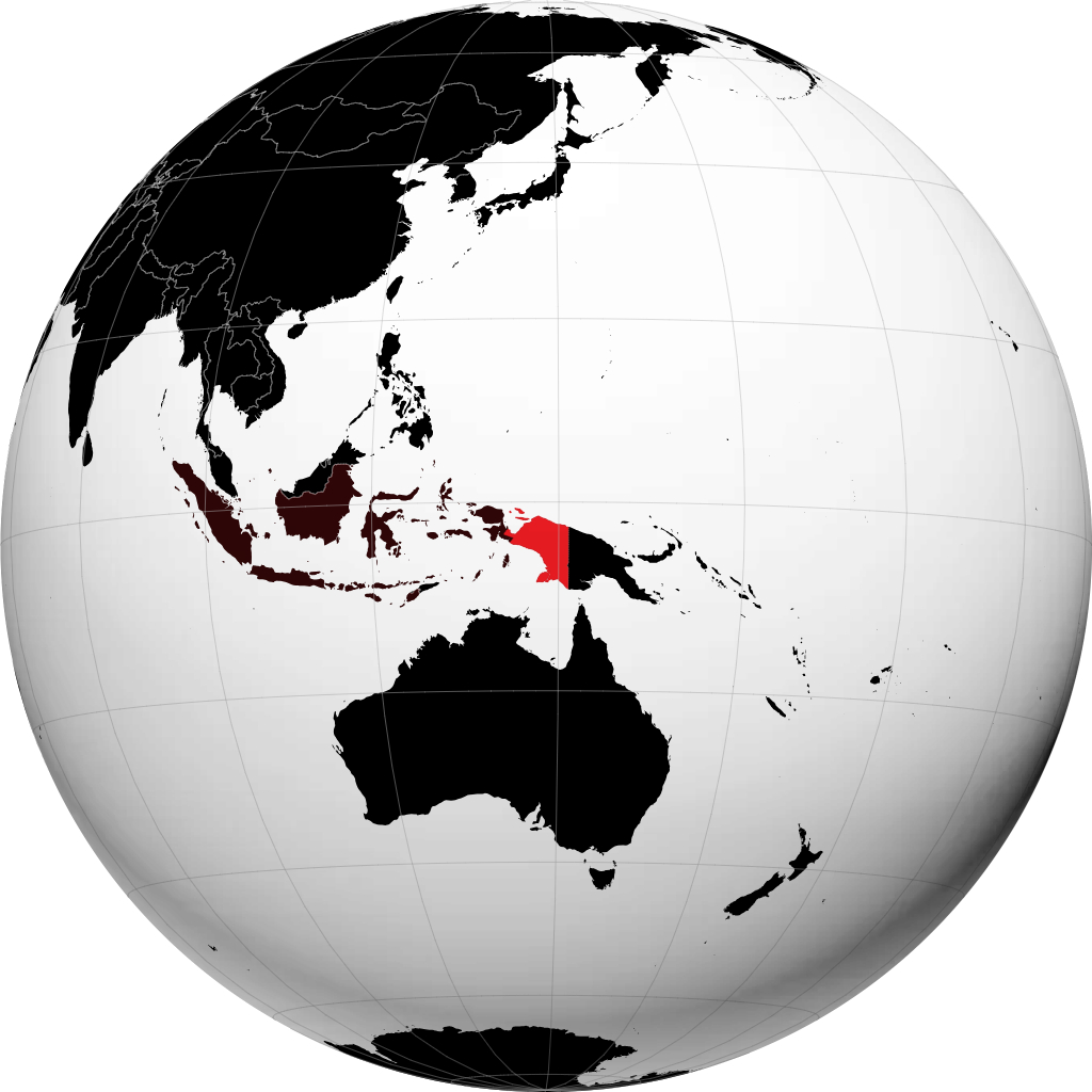 Tỉnh Papua trên quả địa cầu