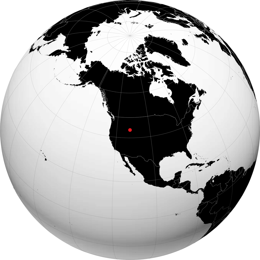 Idaho Falls trên quả địa cầu