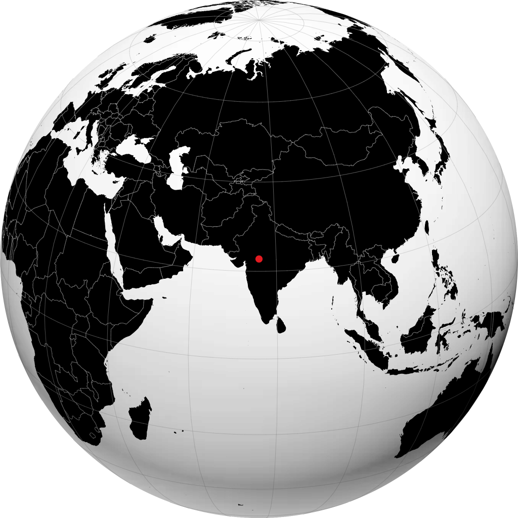Indore trên quả địa cầu