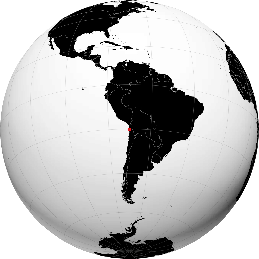 Iquique trên quả địa cầu