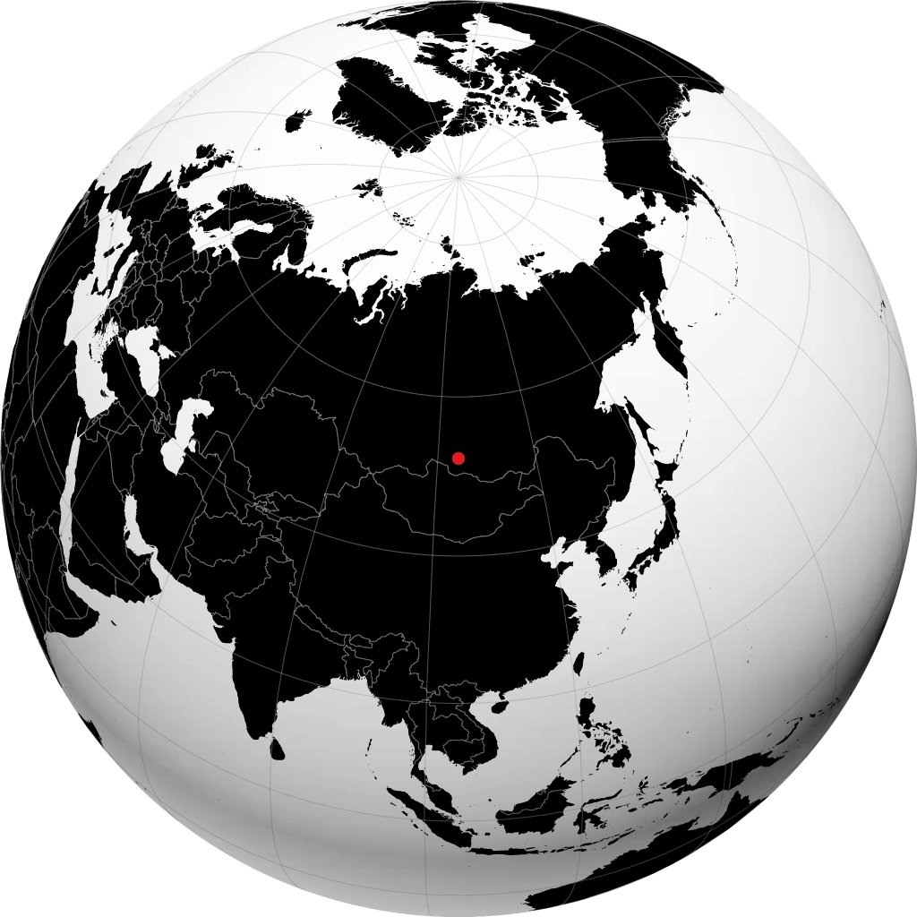 Irkutsk trên quả địa cầu