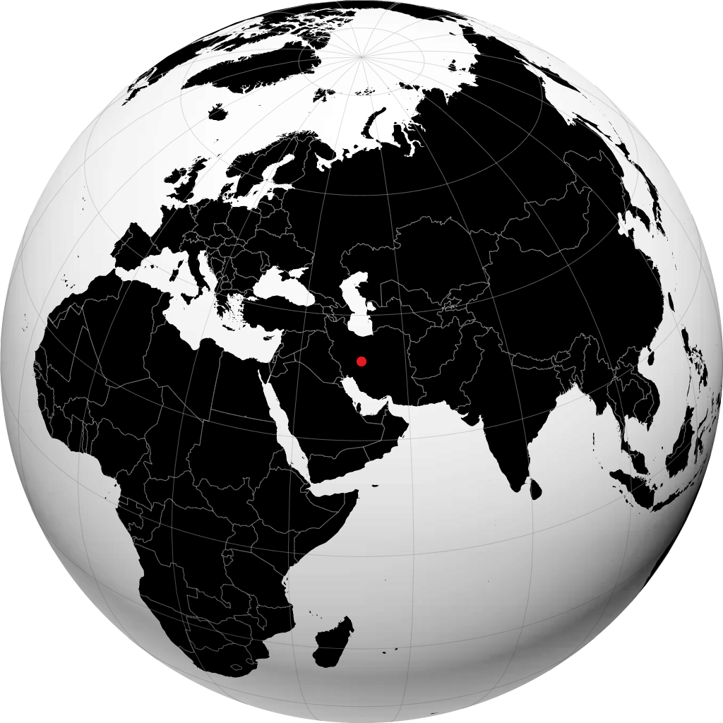 Isfahan trên quả địa cầu