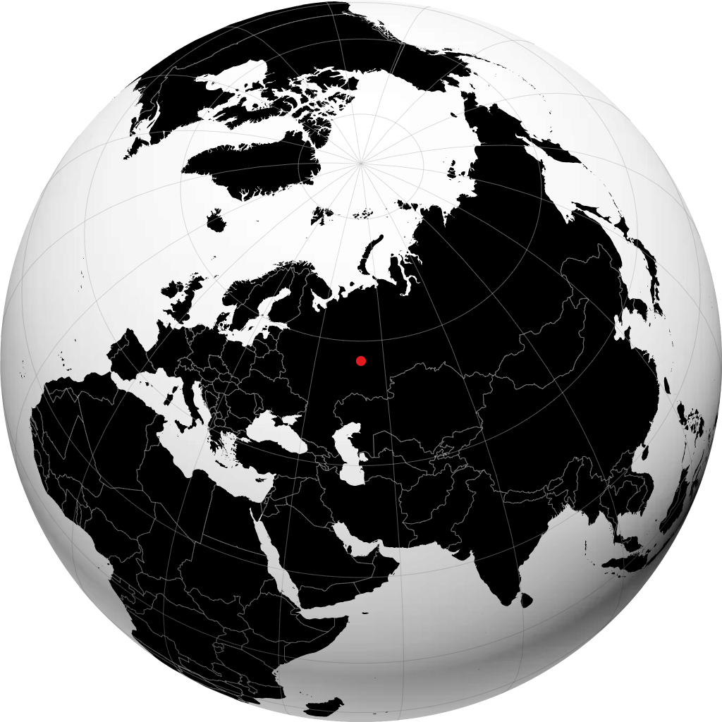 Izhevsk trên quả địa cầu
