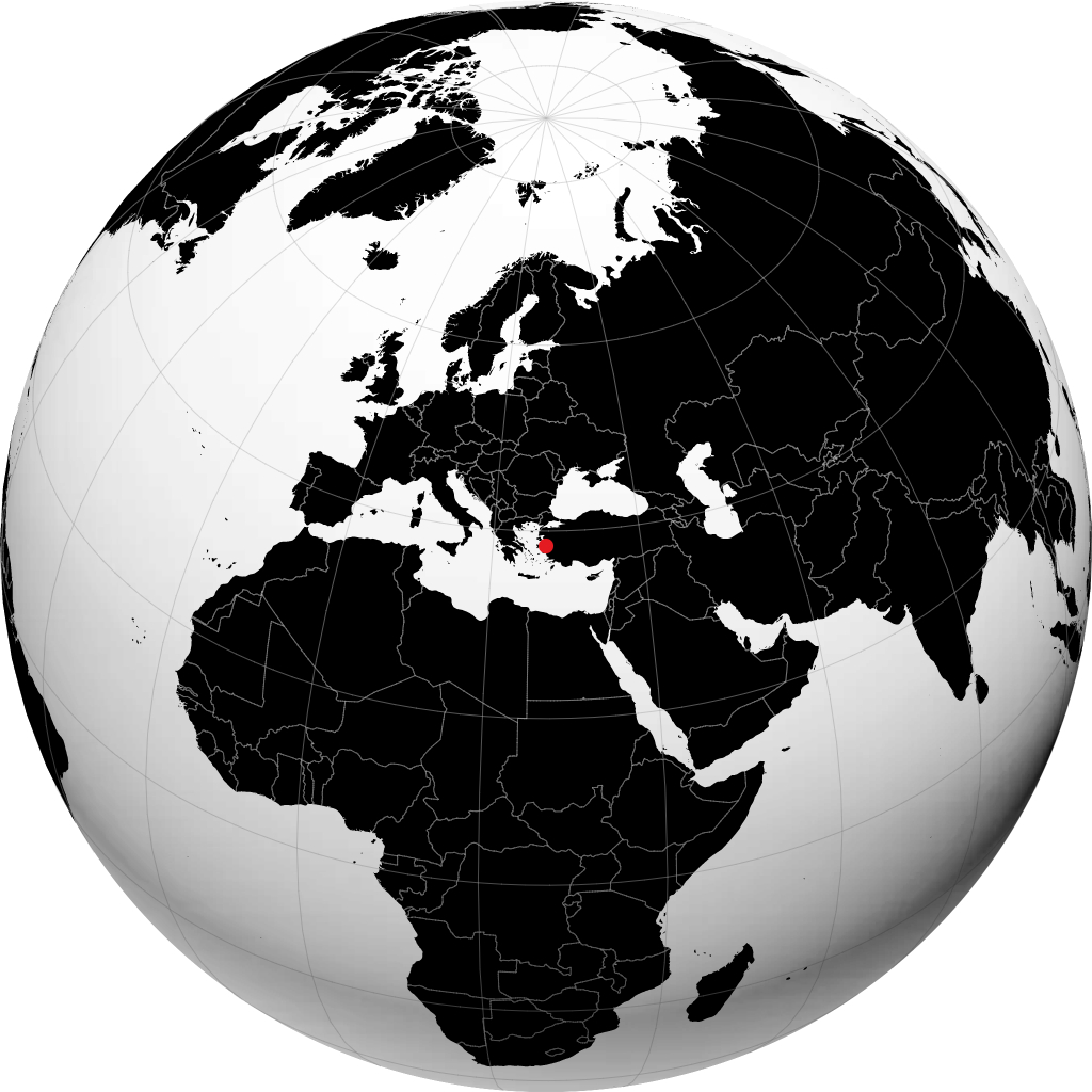 Izmir trên quả địa cầu