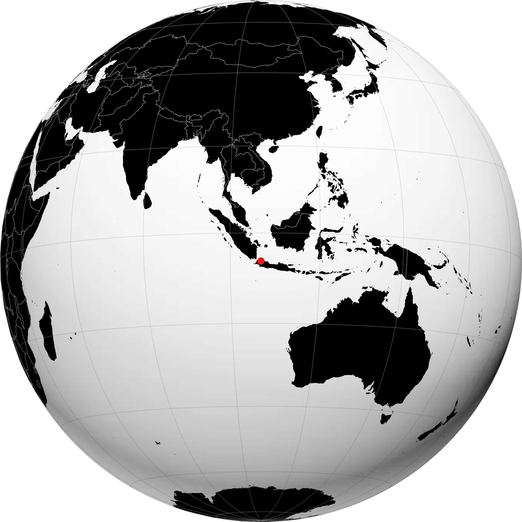 Jakarta trên quả địa cầu