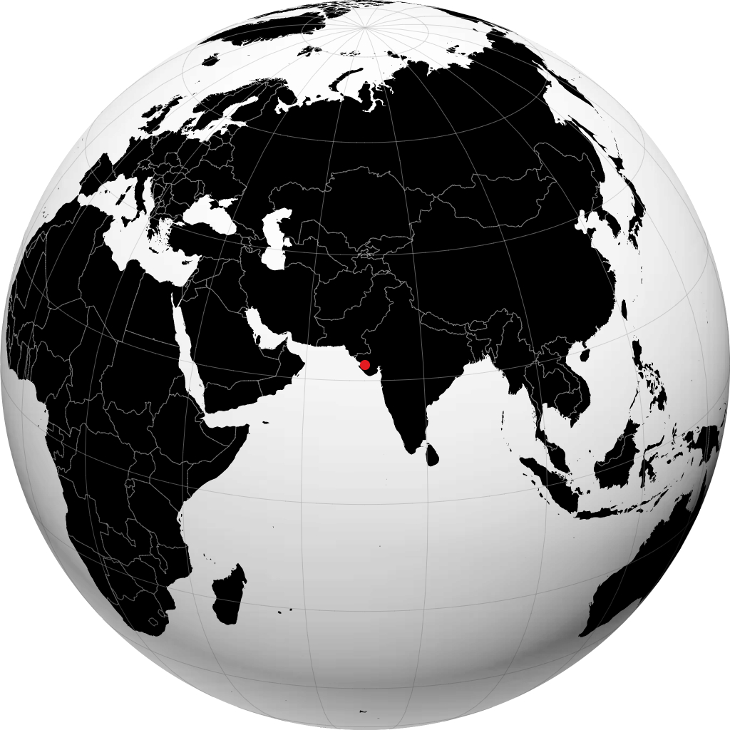 Jamnagar trên quả địa cầu
