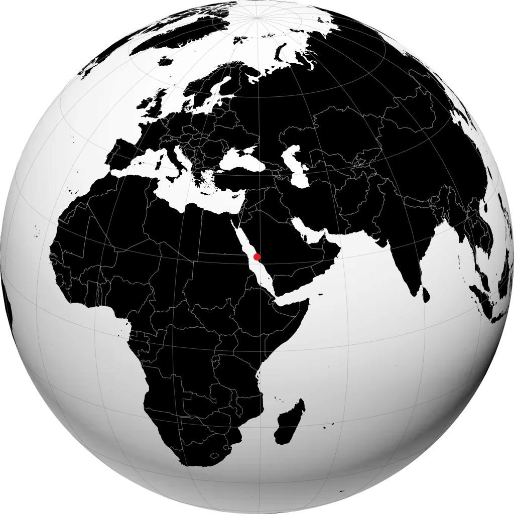 Jeddah trên quả địa cầu