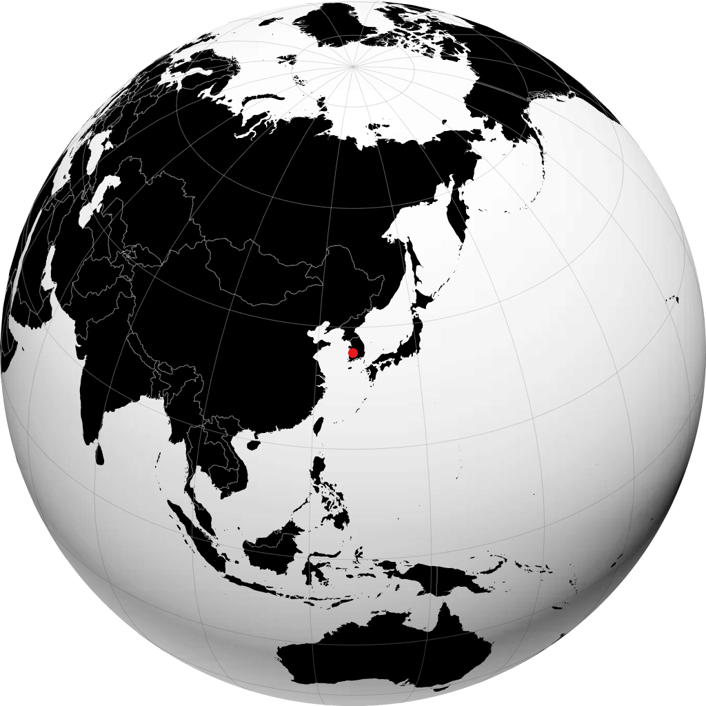 Jeonju trên quả địa cầu