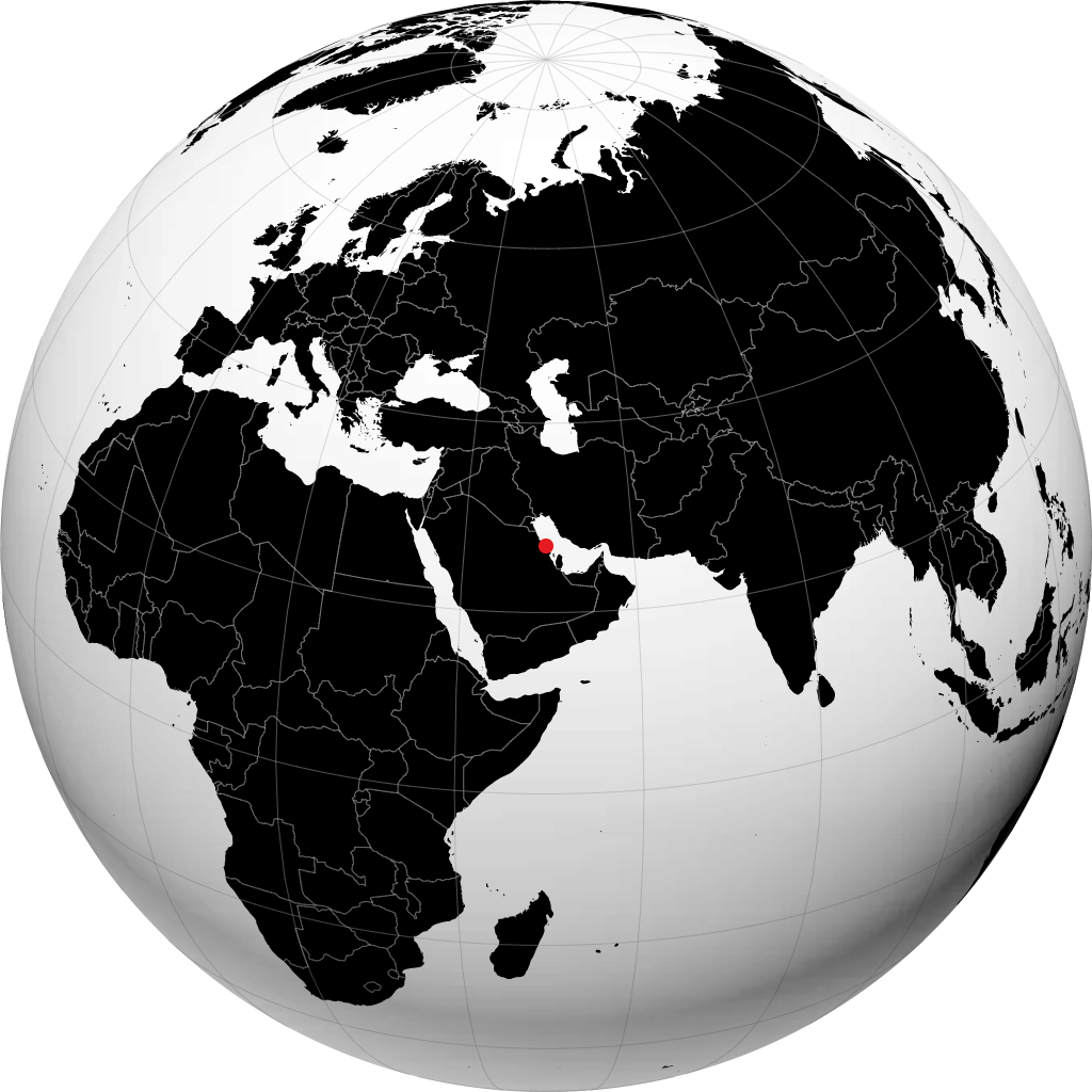 Jubail trên quả địa cầu